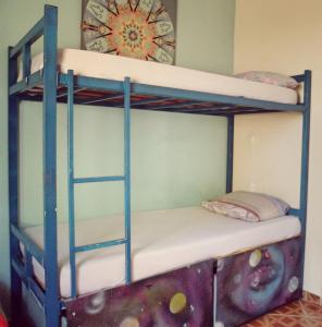 - łóżko piętrowe z 2 łóżkami piętrowymi w pokoju w obiekcie Hostel Nossa Casa w mieście Florianópolis