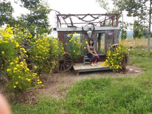 A garden outside เฮือนปลายนา โฮมสเตย์