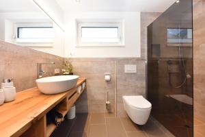 Koupelna v ubytování Ferienwohnung Saxenhammer
