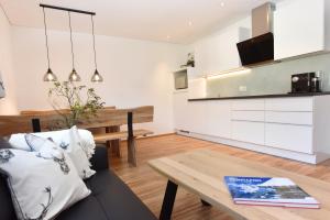 Kuchyň nebo kuchyňský kout v ubytování Ferienwohnung Saxenhammer