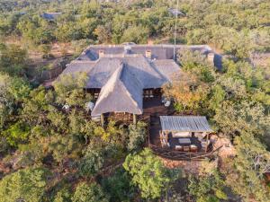 an aerial view of a house on a hill at Tintswalo Waterberg in Vaalwater