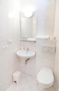 Koupelna v ubytování Horský Hotel Podjavorník