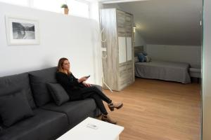 Posezení v ubytování Ardales Loft
