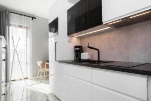 Kuchyňa alebo kuchynka v ubytovaní Apartments Warsaw Pawia by Noclegi Renters