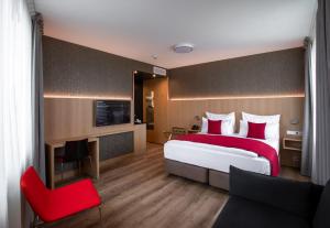 Postel nebo postele na pokoji v ubytování Ocak Hotel