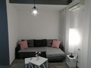 A seating area at Apartman Petreš