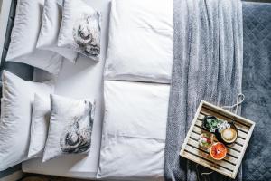 Łóżko lub łóżka w pokoju w obiekcie Sichlańskie Spanie