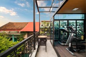 Balkon atau teras di Soleil Boutique Hotel Hanoi