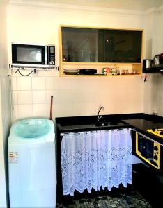 Dapur atau dapur kecil di Apartamento Lexus Beira Mar - apt 101