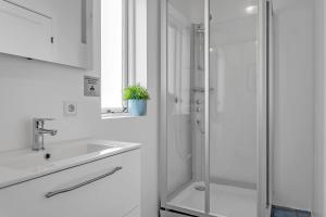 A bathroom at Guesthouse Vatnsholt