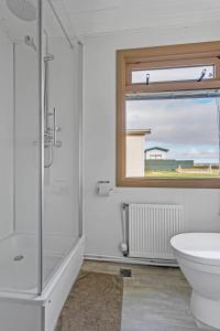 A bathroom at Guesthouse Vatnsholt