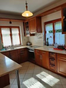 A kitchen or kitchenette at Villa Csilla elegant house