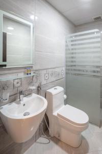 Koupelna v ubytování Semat ApartHotel