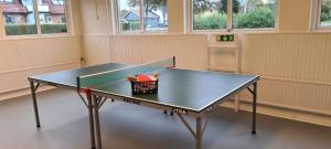 Stolní tenis v ubytování KG SleepOver & Ställplats nebo okolí