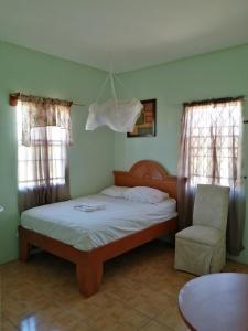 Un pat sau paturi într-o cameră la Ms. Holder's Comfort Villa