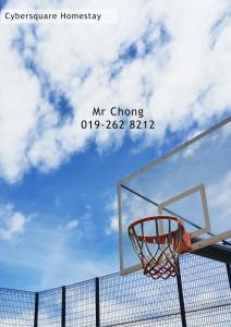 a basketball hoop on top of a fence at Cybersqaure Studio Suites with Netfilx @10 min walking distance to McD in Cyberjaya