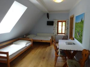 Voodi või voodid majutusasutuse Gasthof Eschau toas