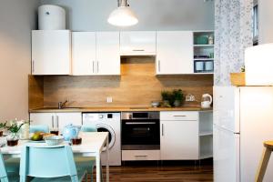 Kuchyňa alebo kuchynka v ubytovaní Apartamenty KDN na Rysiej