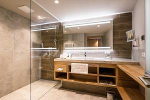 Koupelna v ubytování Landhotel Schermer