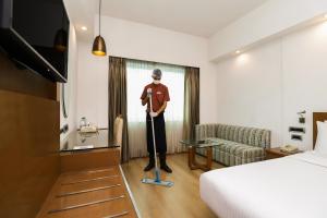 a mannequin standing in a hotel room at Lazy Lagoon, Baga A Lemon Tree Resort, Goa in Baga