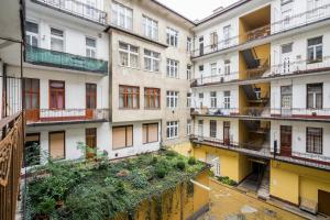 an overhead view of an apartment building at BpR LYNX Home with A/C in Budapest