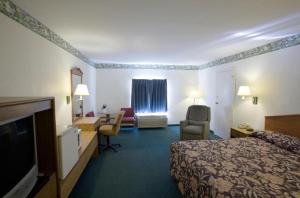 A television and/or entertainment center at America's Best Value Inn Litchfield