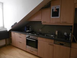 Kuchnia lub aneks kuchenny w obiekcie Appartements Donaublick