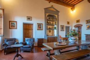 A seating area at Il Casone