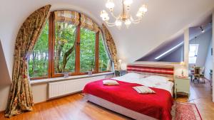 Posteľ alebo postele v izbe v ubytovaní Apartamenty Kurort