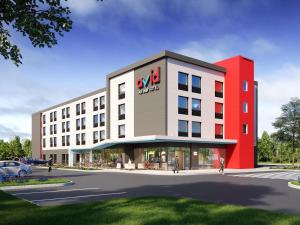 una rappresentazione architettonica di un edificio con aadobeadobebeadobeadobeadobe di avid hotels - Austin - Tech Ridge, an IHG Hotel ad Austin