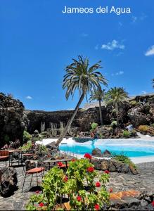 The swimming pool at or close to Pico Partido villa heated pool