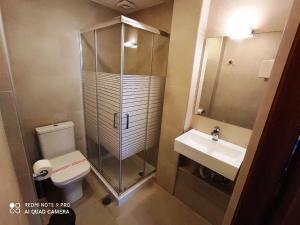 Kúpeľňa v ubytovaní Porto Lesvos hotel