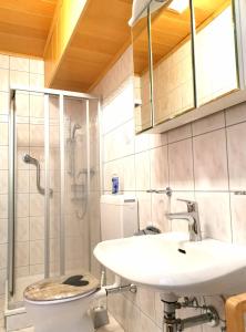 Koupelna v ubytování Ferienwohnung Schlögelhofer