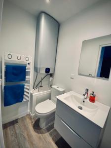 Kúpeľňa v ubytovaní Gîte « Au bord des Embruns »
