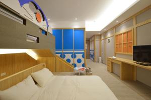 Televisyen dan/atau pusat hiburan di Tainan Lio Kid Family Homestay