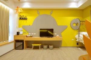 Televisyen dan/atau pusat hiburan di Tainan Lio Kid Family Homestay