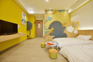 Televisyen dan/atau pusat hiburan di Tainan Lio Kid Family Homestay