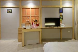 Televisyen dan/atau pusat hiburan di Tainan Lio Kid Family Homestay