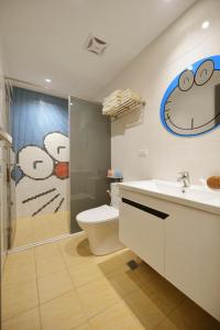 Bilik mandi di Tainan Lio Kid Family Homestay