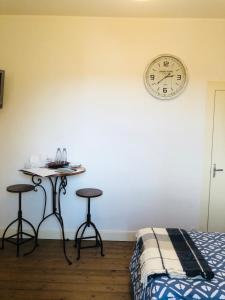 Postel nebo postele na pokoji v ubytování Le Vieux Manoir