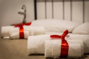 Posteľ alebo postele v izbe v ubytovaní Casa Vacanze Porta Manfredi