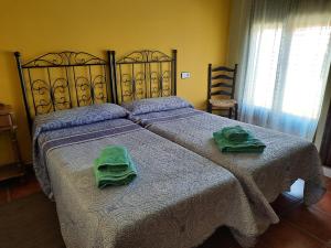 Posteľ alebo postele v izbe v ubytovaní Casa Rural El Caño de Abajo