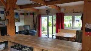 Η κουζίνα ή μικρή κουζίνα στο chalet avec vue imprenable