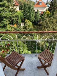 Balkón nebo terasa v ubytování Residence Sarka