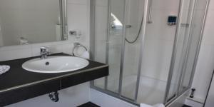 Koupelna v ubytování Hotel Barth