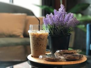 Posezení v ubytování Modern Budget Hotel