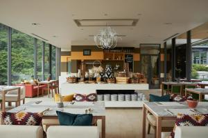 Restaurace v ubytování The Peri Hotel Khao Yai