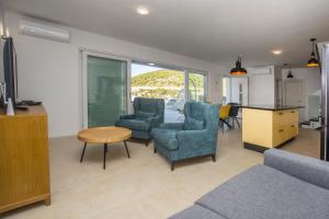 Гостиная зона в Luxury Blue Villas Vis