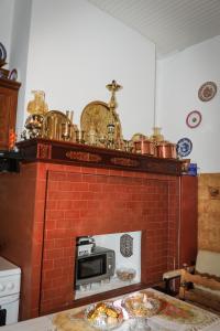 Kuchyň nebo kuchyňský kout v ubytování Hotel Karpathos