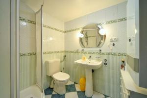 カルパチにあるApartamentVanessaのバスルーム(トイレ、洗面台、シャワー付)